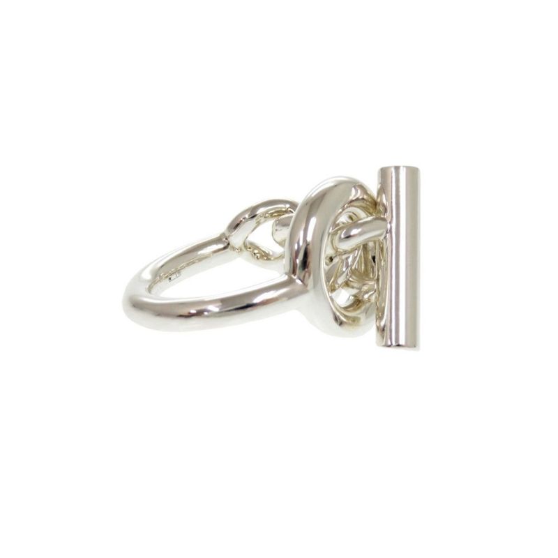 Hermes Croisette Size 55 Silver 925 Ring 0136 Hermes