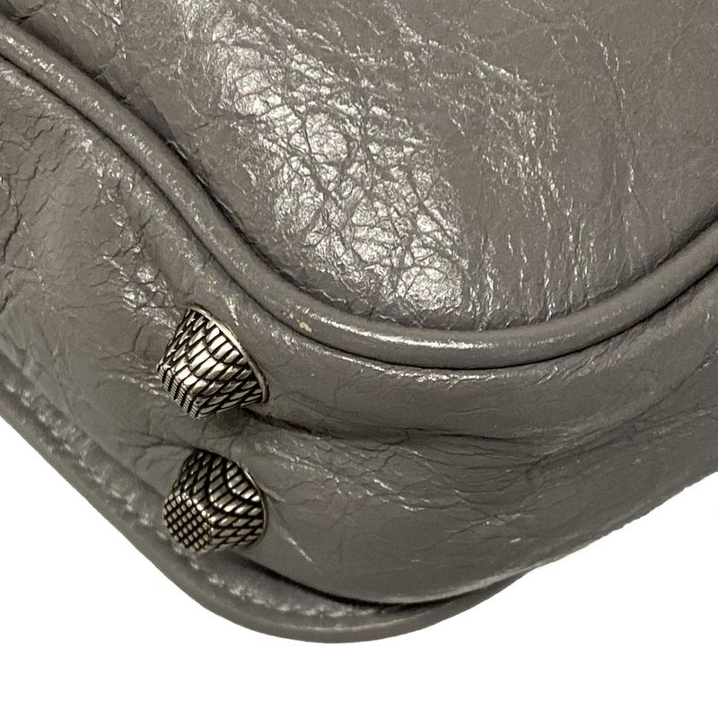 Balenciaga Shoulder Bag Lucagore XS 719082 Dark Grey Leather