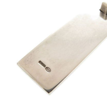 Gucci Logo Plated Silver 925 Necklace Pendant 1514 Gucci Men's