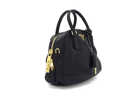 Prada Bl0444 Satin 2WAY Handbag Shoulder Crossbody Mini Bag Ladies