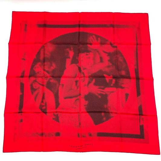 Hermes Carre 90 Josephine Dance Scarf Red Silk