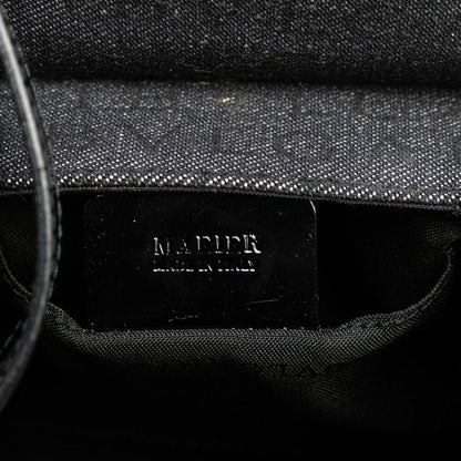 Bulgari Logomania Bee Zero One Black Indigo Denim Patent Leather Women's Bvlgari