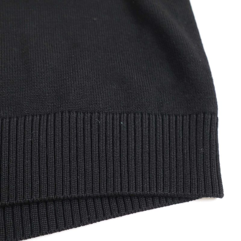 Celine Triomphe V-Neck Wool Knit Vest 2adck823y.38no Black XS
