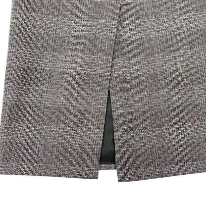 Prada Bottoms Wool Gray Skirt Tweed