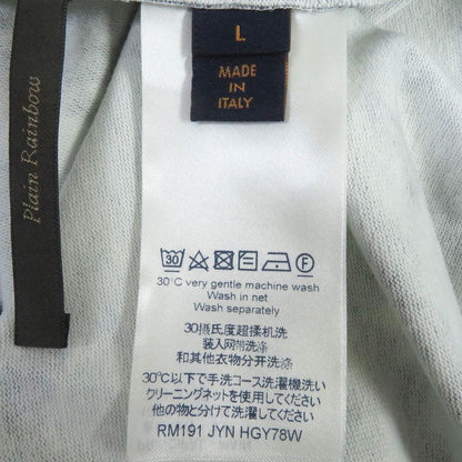 Louis Vuitton 2019 100% Cotton Plain Rainbow LV Circle Logo Hardware Tie Dye