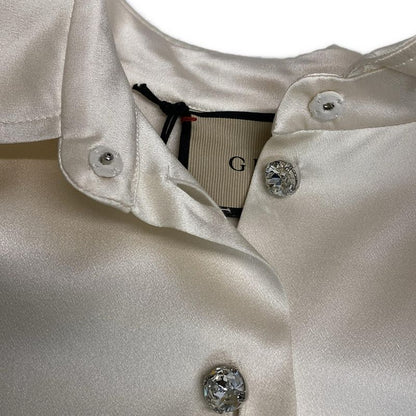 Gucci Dress Size 38 S Women - 771367 Zapgo Black And Ivory Regular Collar Long