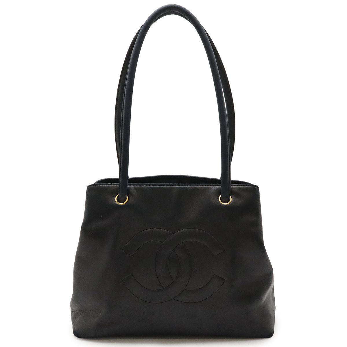 Chanel Coco Mark Tote Shoulder Bag Semi Shoulder Shoulder Lambskin Leather