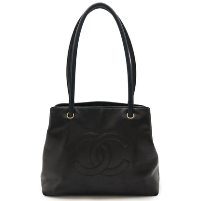 Chanel Coco Mark Tote Shoulder Bag Semi Shoulder Shoulder Lambskin Leather
