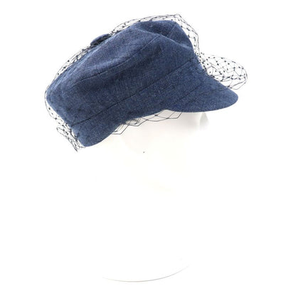 Christian DIOR 86aty920g132 ARTY Cotton Logo Hardware Denim Casket With Veil