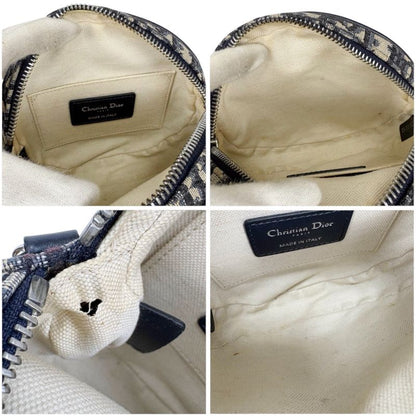 Christian DIOR Oblique Baby Ball Mini Shoulder Bag Trotter Pattern Circle Round