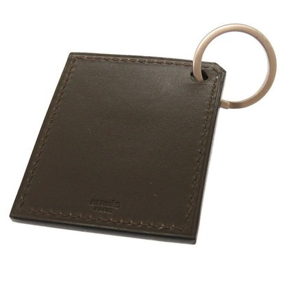 Hermes Bateau Barca BOAT Box Calf Khaki Key Holder Bagcharm 0495 Hermes