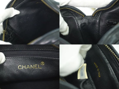 Authentic Chanel Coco Mark Matelasse Tassel Chain Shoulder Bag Pochette