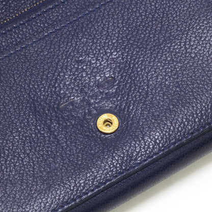 Louis Vuitton Bifold Long Wallet Portefeuille Lock Me M60861 Navy