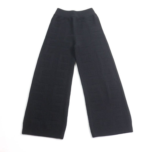 Hermes 22AW 2h2407da 100% Wool H Motif Knit Pants Bottoms Black 34 Made In
