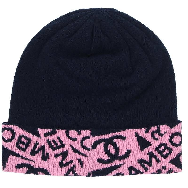 Chanel 24SS Logo Cashmere Blend Knit Cap Beanie Women