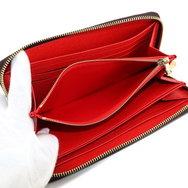 Louis Vuitton Monogram Zippy Wallet Round Zipper Long Wallet Coquelicot M41896