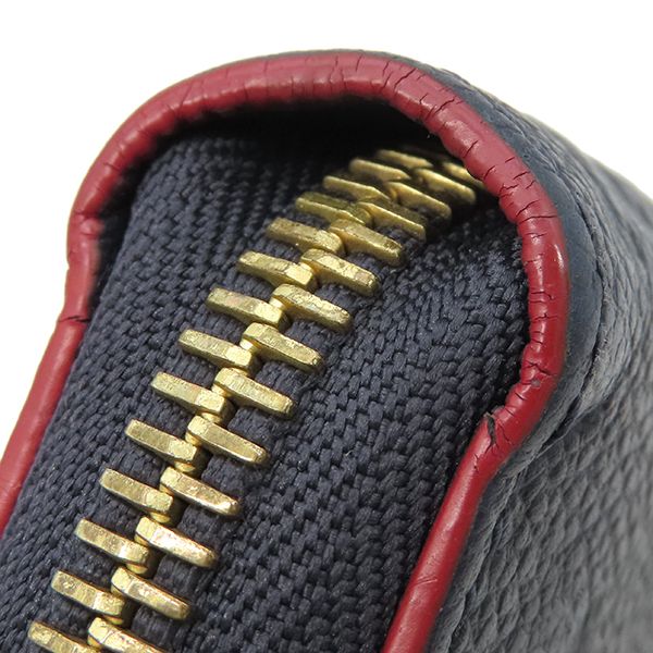 Louis Vuitton Long Wallet Zippy Wallet Monogram Empreinte Marine Rouge Gold