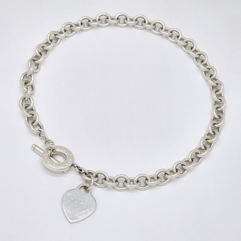 Tiffany & Co Tiffany & Co Heart Tag Necklace Choker With Toggle Closure Star