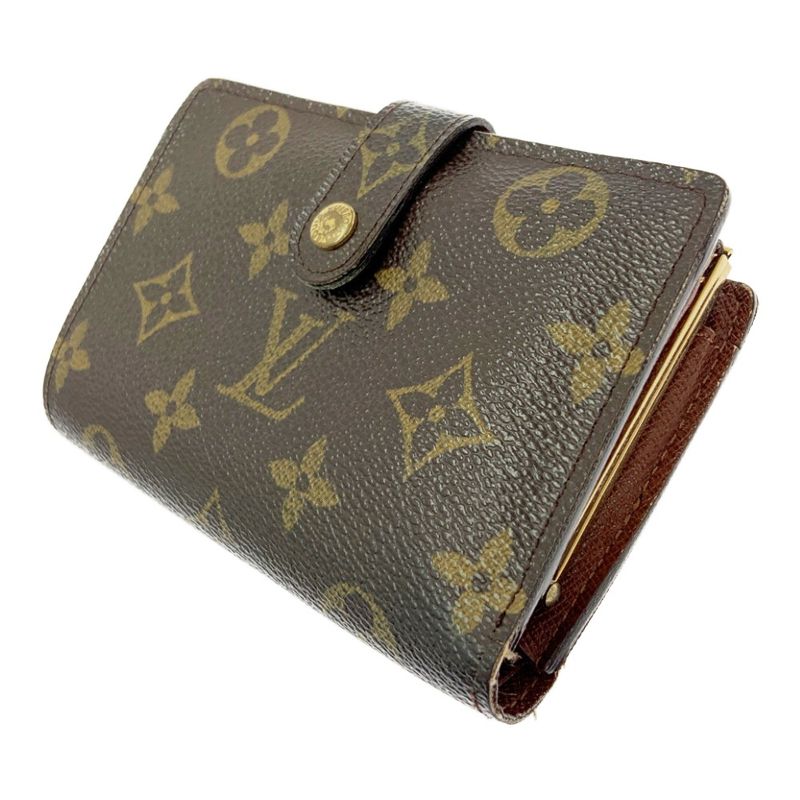 Louis Vuitton M61663 Monogram PVC Portmonnais Vieviennois Brown 403688 Bifold