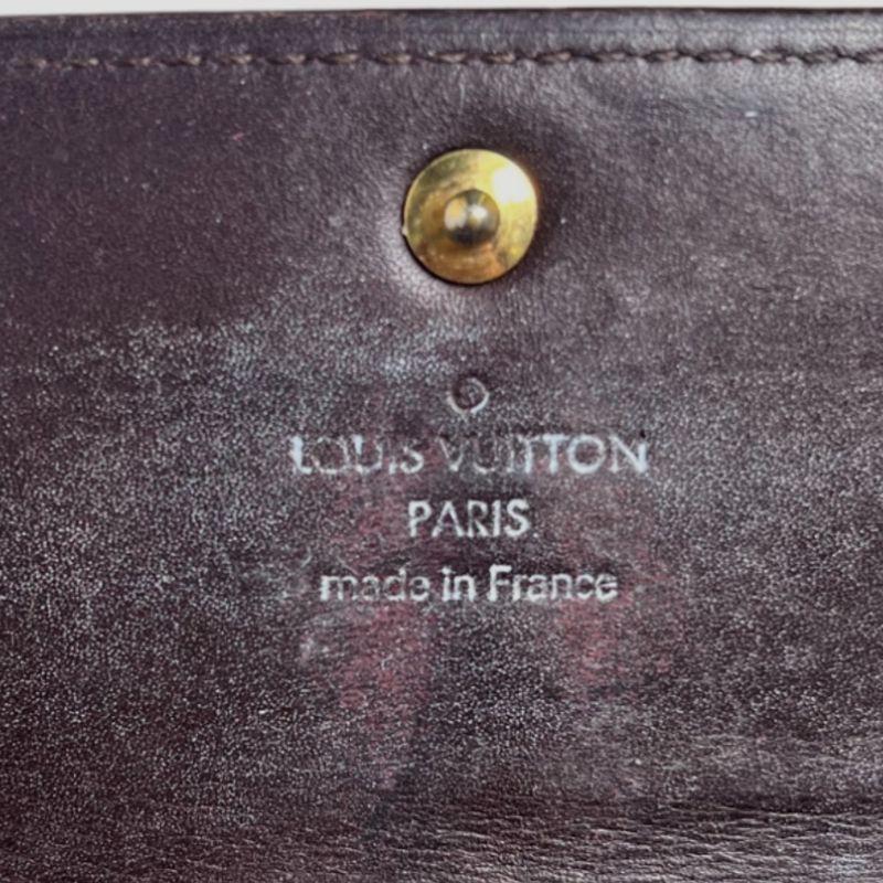 Louis Vuitton M93524 Vernis Portefeuille Sarah Long Wallet With Two-fold Zipper