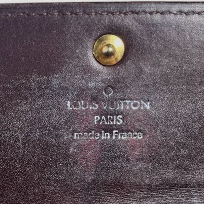 Louis Vuitton M93524 Vernis Portefeuille Sarah Long Wallet With Two-fold Zipper