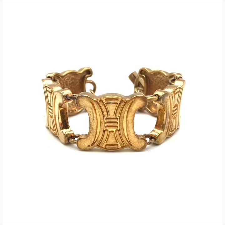 Celine Macadam Triomphe Gold Bracelet Small Items
