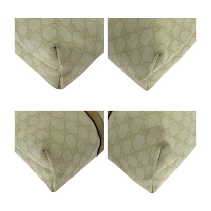 Gucci Beige Brown Gold Hardware GG Supreme Canvas 223668 Business Bag Tote