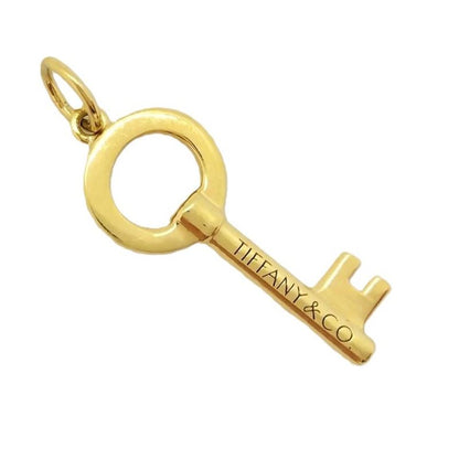 Tiffany & Co Tiffany & Co Round Key Pendant Top 18K 15g Gold