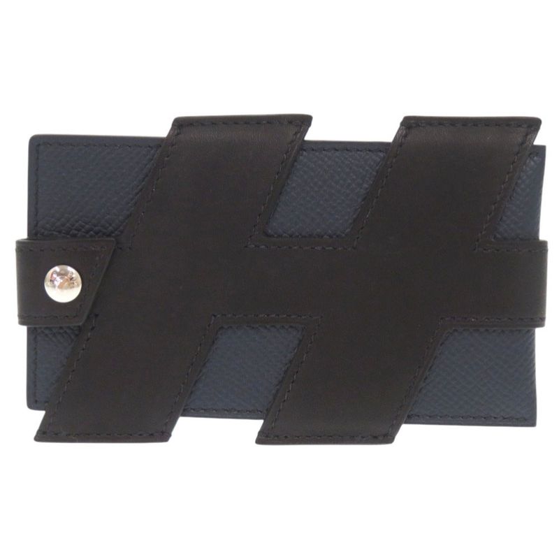 Hermes H Tag Vaux Epson Vorsoft Blue Indigo Black Silver Hardware Z Engraved