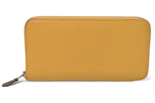 Hermes Wallet Hermes Long Wallet Azap Silk Quin Vaux Epson Sesame Silver