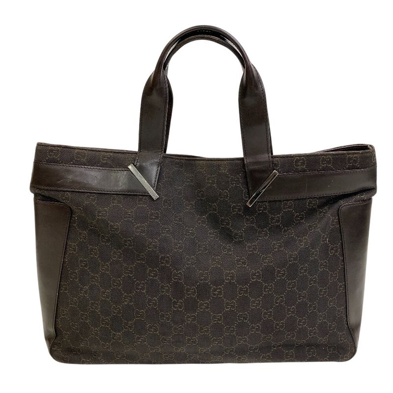 Gucci 73982 GG Pattern Tote Bag Cabas  Brand Shoulder Fashionable Laptop Brown