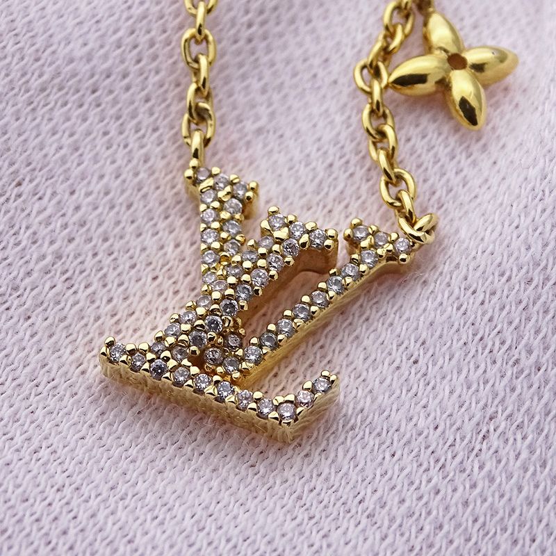 Louis Vuitton Necklace Women's Brand Collier LV Iconic Gold M00596 Rhinestone