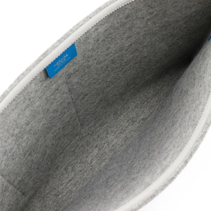 Hermes Toudou 37 Felt And Vaux Epson Blue Zanzibar Blue/gray A Unisex Clutch Bag