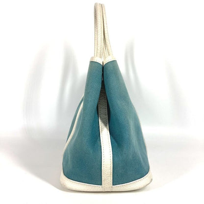 Hermes Tote Garden Party TPM Garden Party TPM Toile Officier/leather Blue