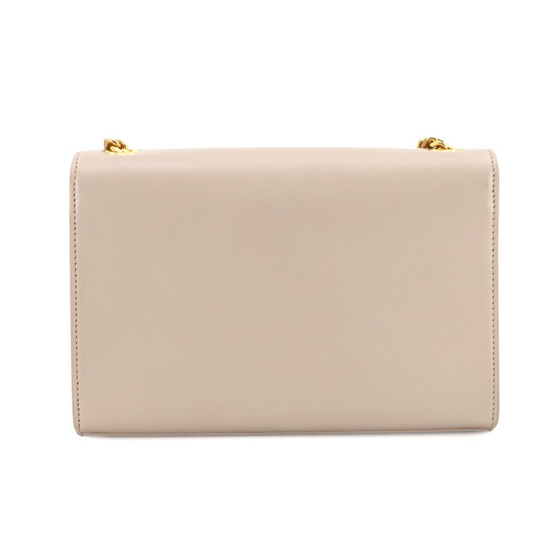 Saint Laurent Kate Small Chain Shoulder Bag Leather Beige 474366 90295375