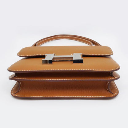 Hermes Constance Mini Miroire Gold K Engraved Epson Shoulder Bag Brown