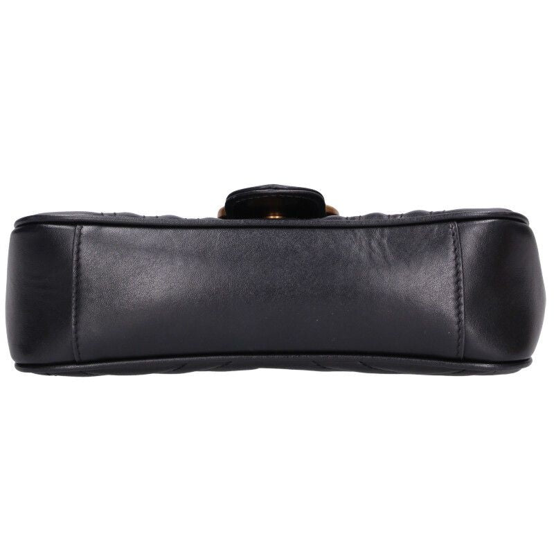 Gucci 446744 GG Marmont Leather Chain Shoulder Bag Women