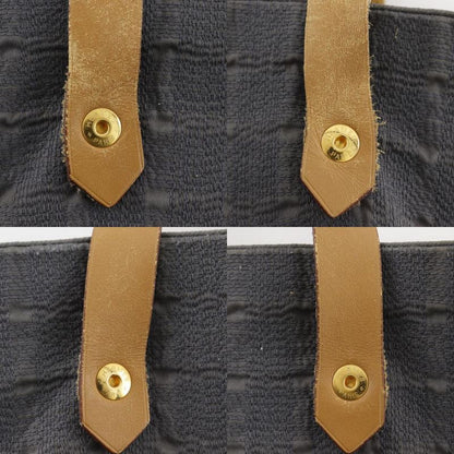 Hermes Amedava Cabas De Poche Long Shoulder Canvas Gray Women's Shoulder Bag