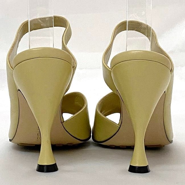 Bottega Veneta Heeled Sandals Ec21730 Yellow Beige