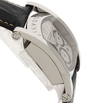 Bvlgari Bulgari Aa48sch Ashoma Watch SS Leather Men's