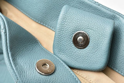 Chanel Tote Bag 2way Chanel Chain Bag Coco Mark Quilted Stitching Light Blue