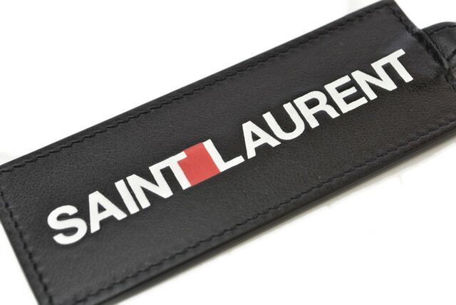 Saint Laurent Key Ring Key Holder YSL Saint Laurent Logo Black 469317