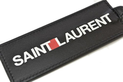 Saint Laurent Key Ring Key Holder YSL Saint Laurent Logo Black 469317