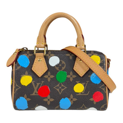 Louis Vuitton Yayoi Kusama Collaboration Nano Speedy Monogram Shoulder Bag