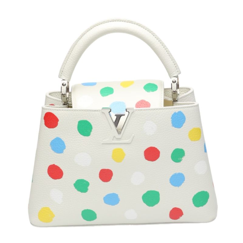 Louis Vuitton M21637 Painted Dot Handbag Capucines BB Yayoi Kusama Shoulder Bag