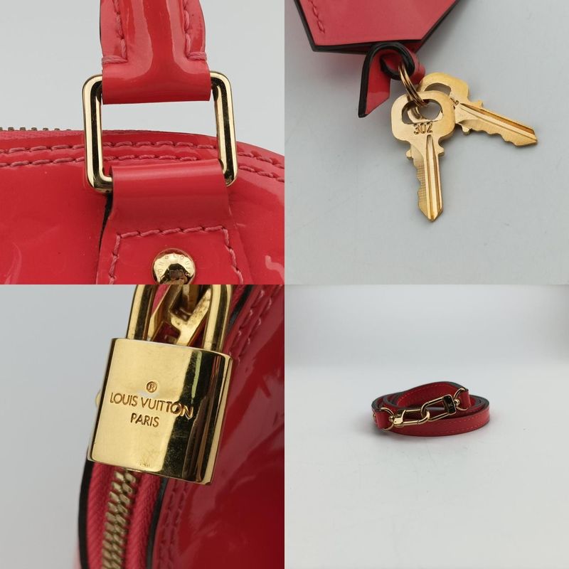 Louis Vuittonalma BB Rose Lychee Vernis M90259sn1125