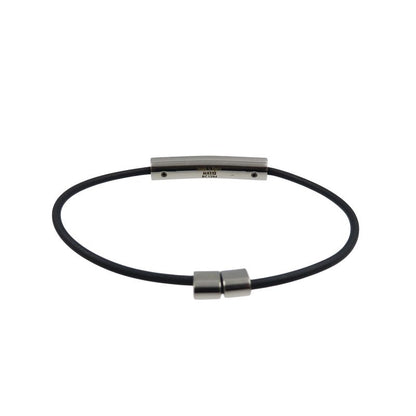Louis Vuitton Bracelet Chien Zélisse M8332z Calf Leather Metal Silver Black