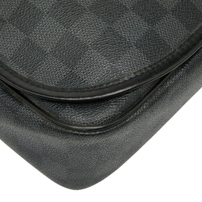 Louis Vuitton Damier Graphite Danielle MM Crossbody Shoulder Bag N58029 Black
