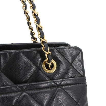 Chanel Matelasse Chain Tote Bag Caviar Skin Black A67294 Matelasse Tote Bag