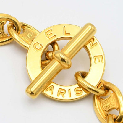 Celine Choker GP Star Ball Triumph Macadam Gold Color Approx 16.99g Necklace